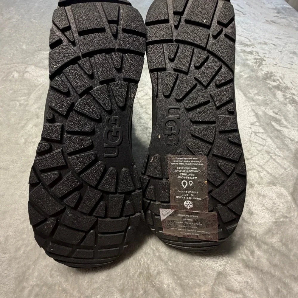 UGG Kids Toty Weather Waterproof Snow Boots Black Grey 1122371K Size 6